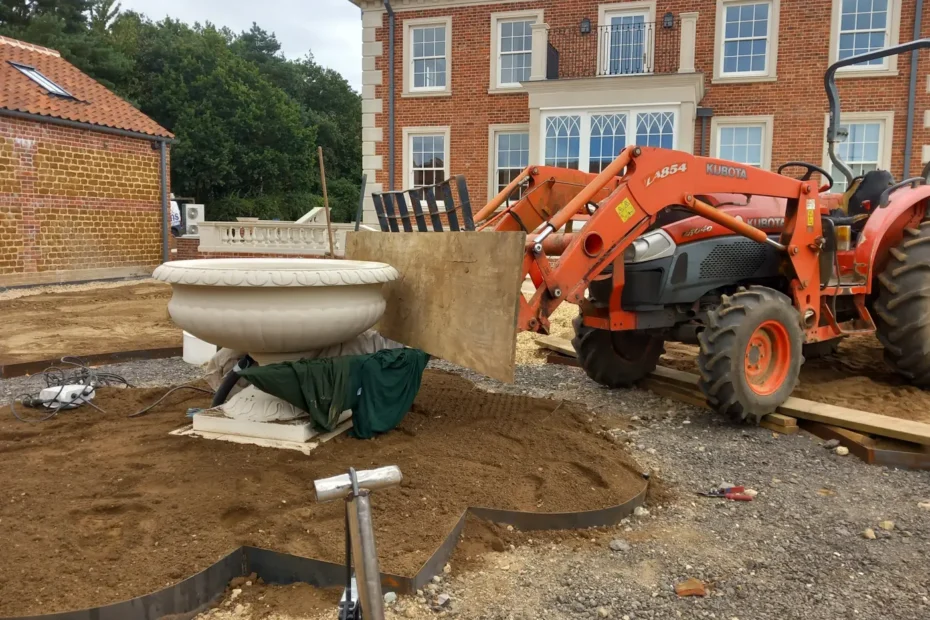 Garden landscaping case study in west Norfolk